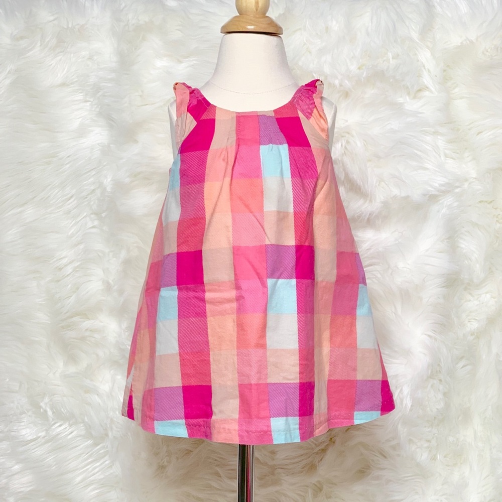 Pink Plaid baby girls Dress 9-12 months